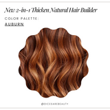 2-n-1 Thicken Natural Hair Builder -Auburn-