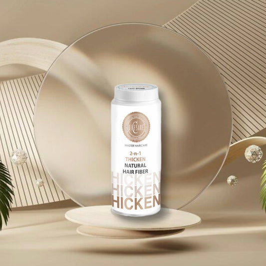 2-n-1 Thicken Natural Hair Builder -Light Brown-