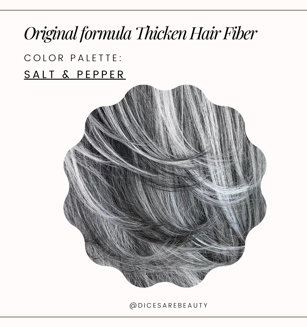 Thicken Hair Fiber Salt & Pepper Micro Fiber Colorant Will Camouflag