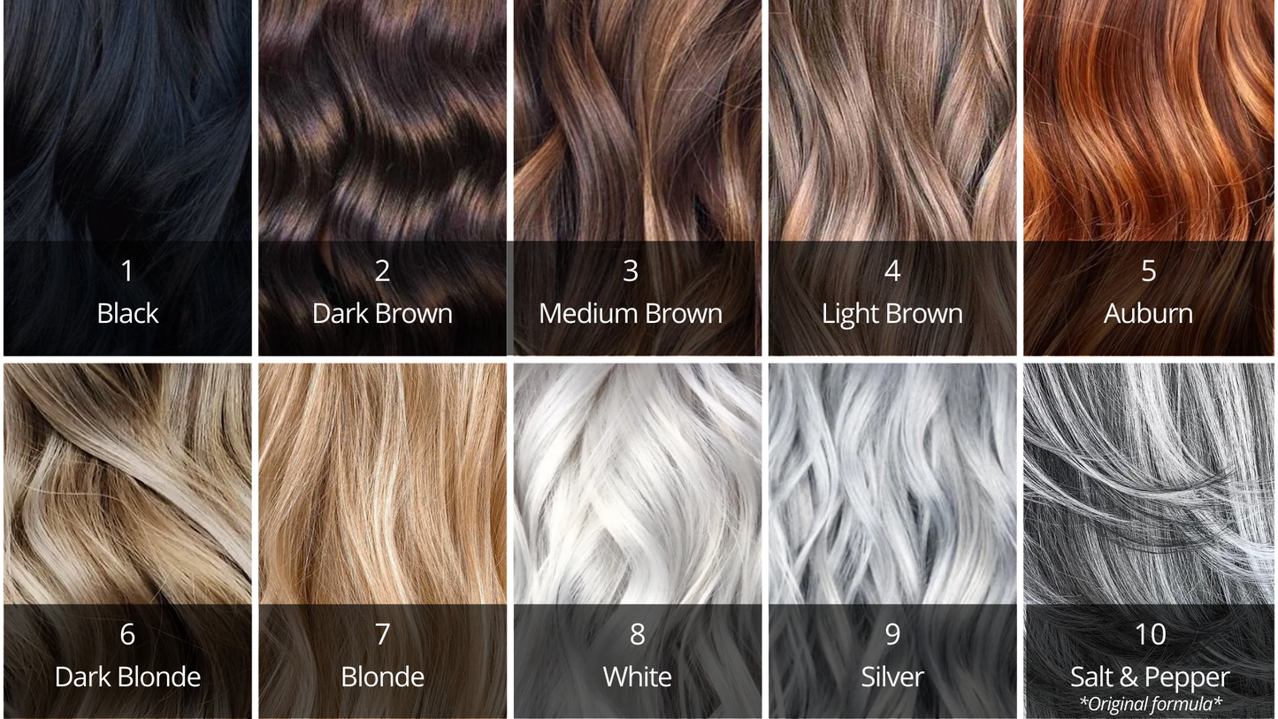 Thicken Hair Fiber -Salt & Pepper- Micro Fiber Colorant Will Camouflage Thinning Areas. Thicker Looking Hair + More Confidence in Seven Seconds!