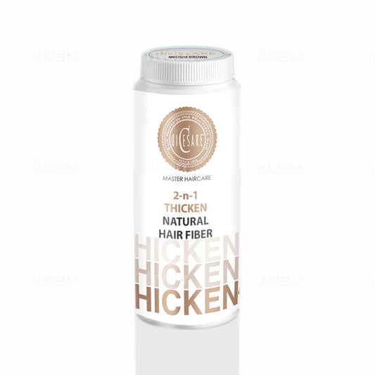 NEW! 2-n-1 Thicken Natural Hair Builder -Medium Brown- Custom Formulation Covers Thinning Areas and Attaches to Existing Hair Appearing Thicker. 2 Sizes Available! 10.00% Off Auto renew
